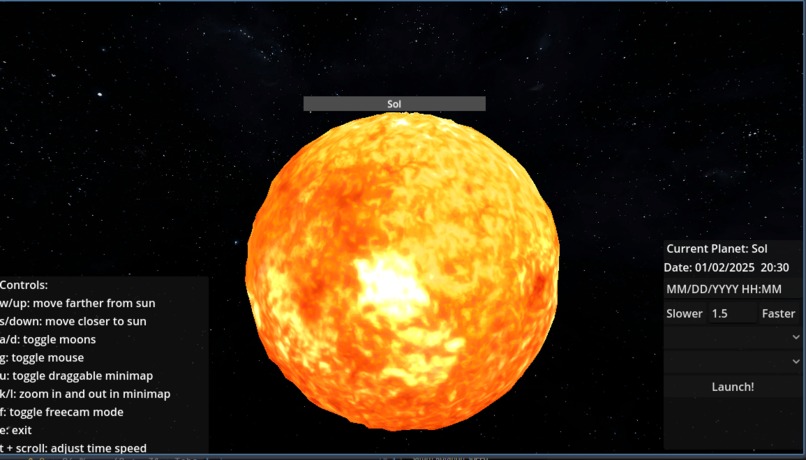 3D Solar System Visualizer – screenshot 4