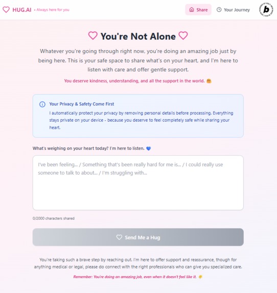 Hug.AI – screenshot 1