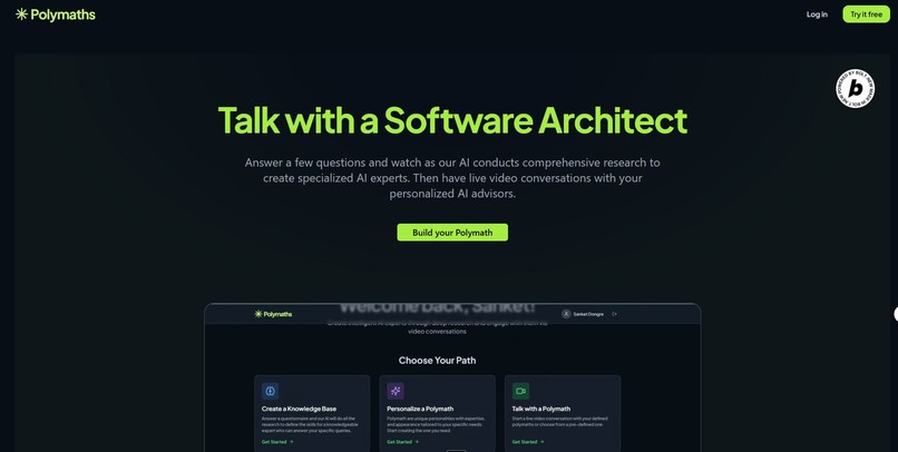 Polymaths - Intelligent AI Experts, On Demand – screenshot 1