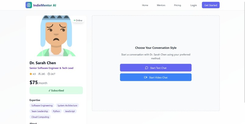 IndieMentor AI – screenshot 2