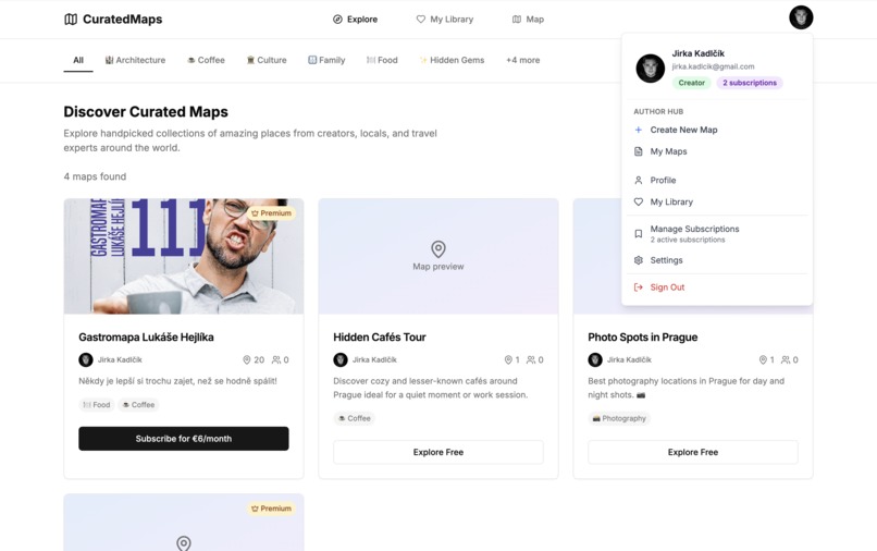 CuratedMaps – screenshot 1