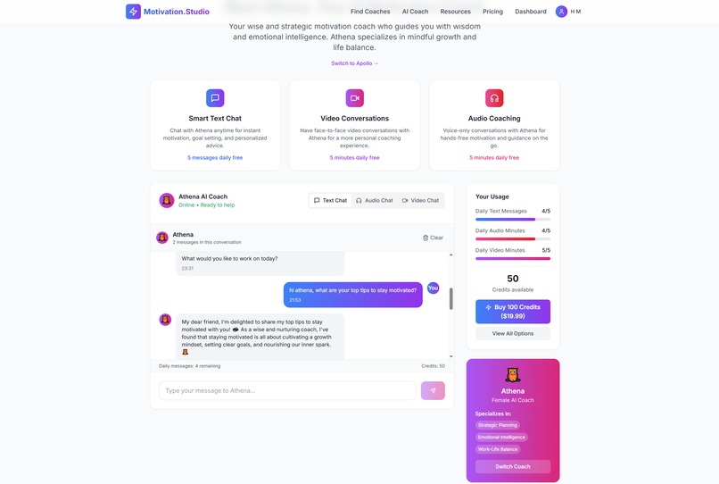 Motivation Studio – screenshot 2