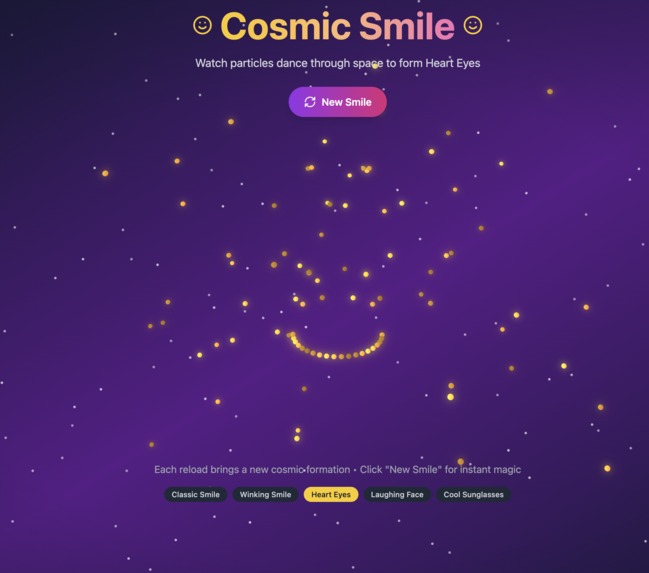 cosmic smile – screenshot 1