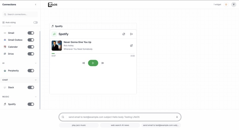 LifeOS – screenshot 2