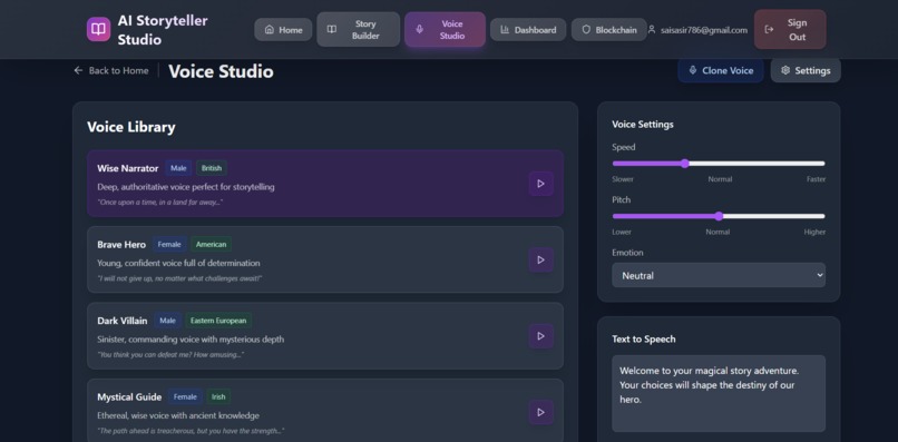 AI Storyteller Studio – screenshot 1
