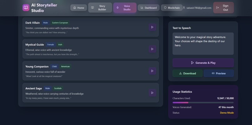 AI Storyteller Studio – screenshot 2