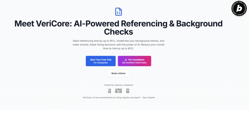 VeriCore - The AI Vetting app. – screenshot 1