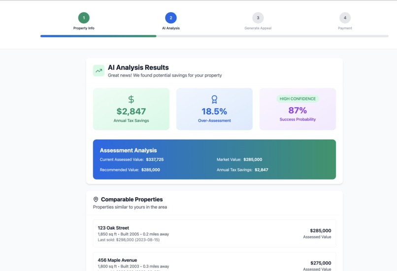 Tax appeal AI – screenshot 8