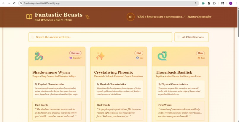 Fantastic Beasts and Where to Talk to Them – screenshot 1