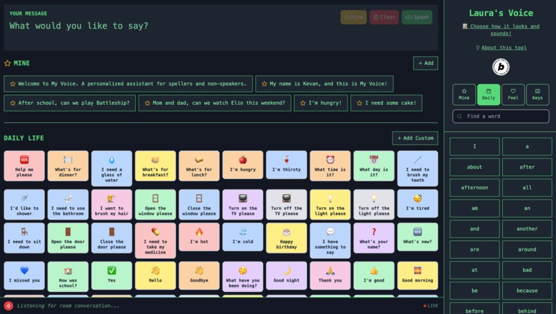 My Voice - For non-speakers to find their voice. – screenshot 2