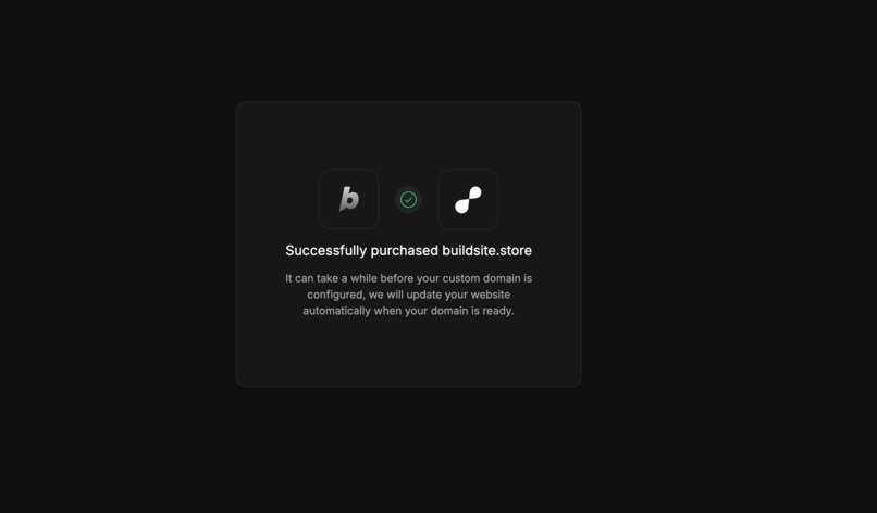 a self-building website – screenshot 2
