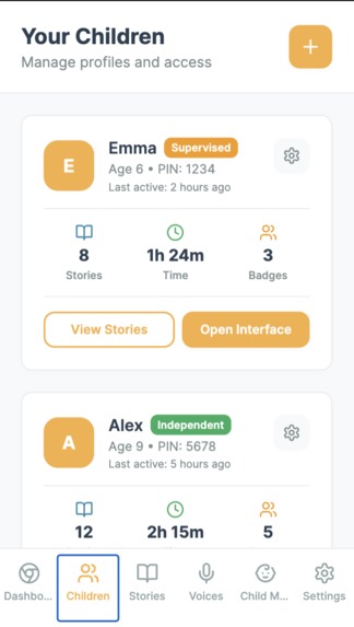Mobile-first educational storytelling app – screenshot 2