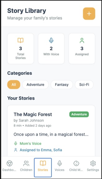 Mobile-first educational storytelling app – screenshot 3