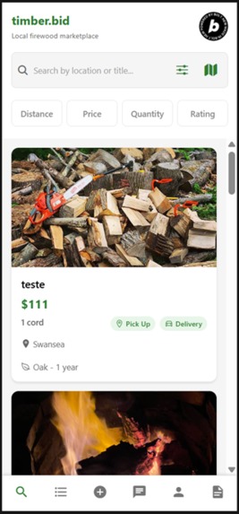 Timber.bid – screenshot 2