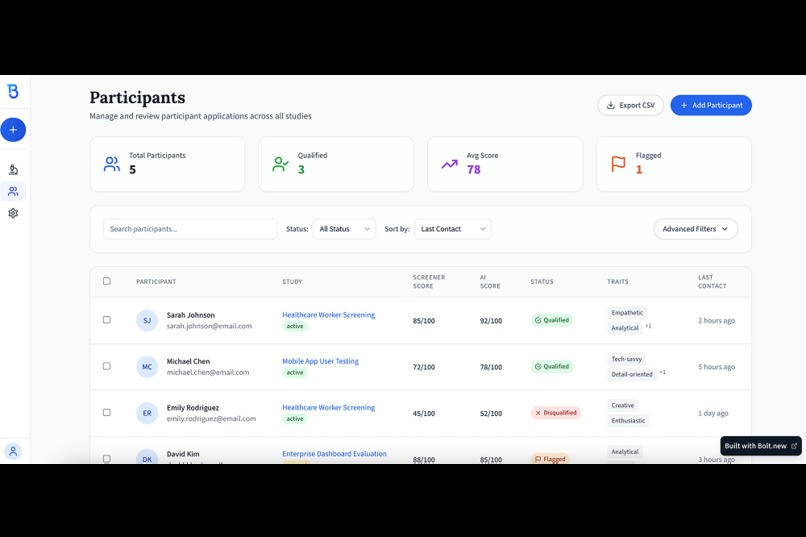 BeeBob - AI co-pilot for research operations  – screenshot 3