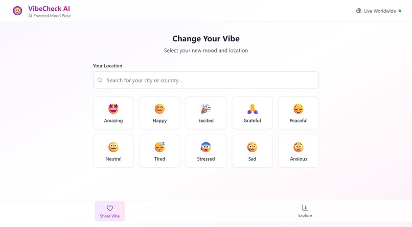 VibeCheck AI – screenshot 1