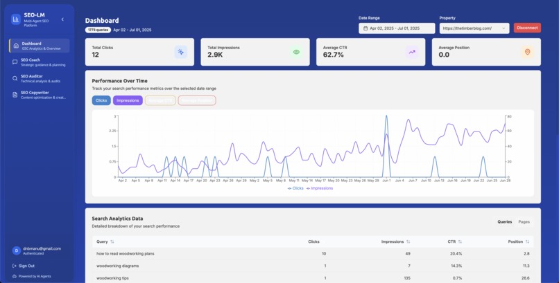 SEO-LM – screenshot 2