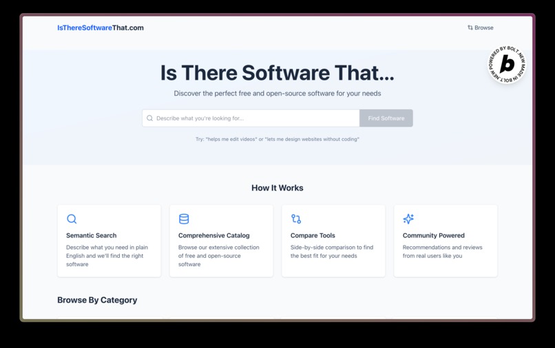 IsThereSoftwareThat.com – screenshot 1