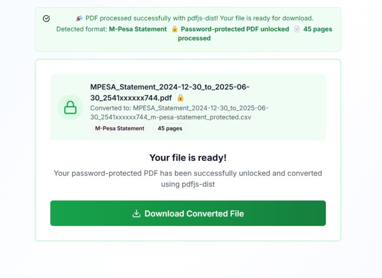 Statement To CSV – screenshot 4