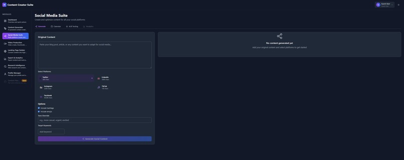 Content Creator Suite – screenshot 1