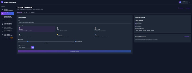 Content Creator Suite – screenshot 2