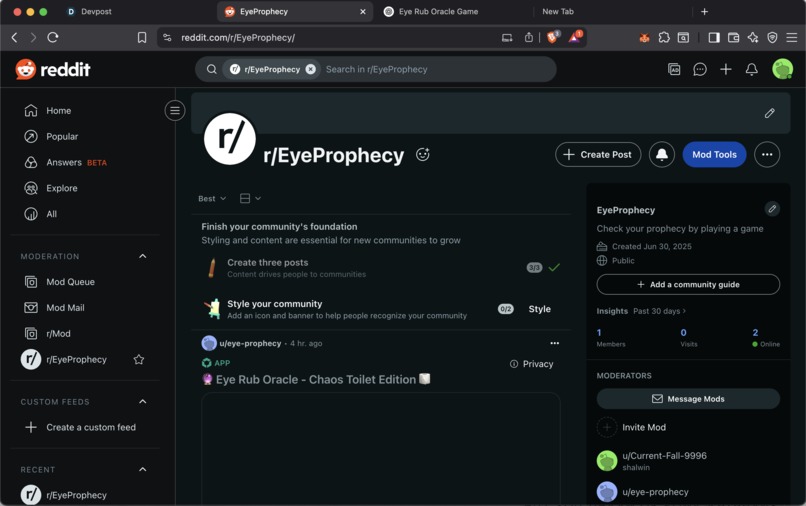  Eye Rub Oracle – screenshot 1