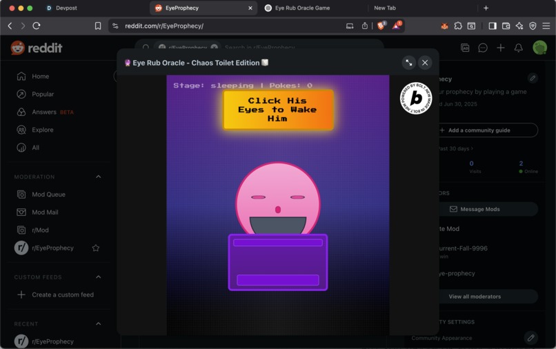 Eye Rub Oracle – screenshot 2
