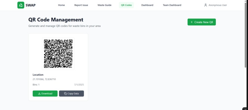 SWAP (Smart Waste Allocation Platform)  – screenshot 1