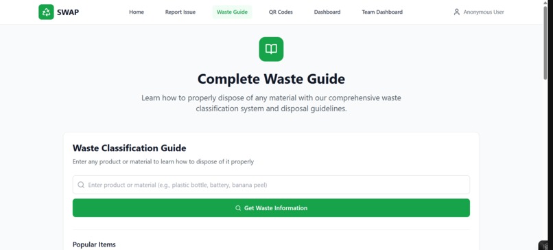 SWAP (Smart Waste Allocation Platform)  – screenshot 4
