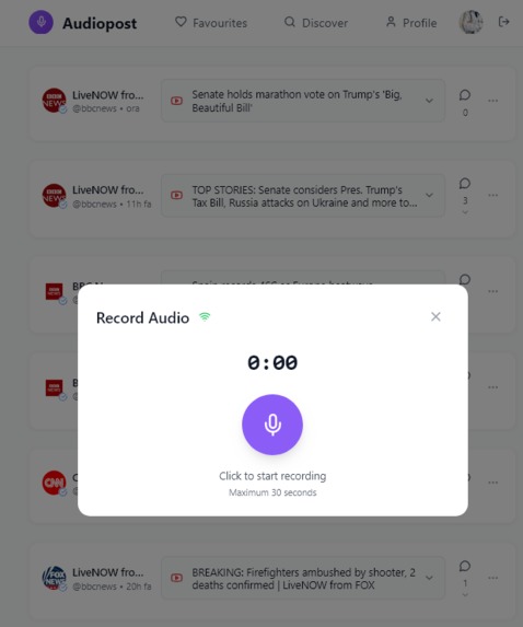 Audiopost – screenshot 2