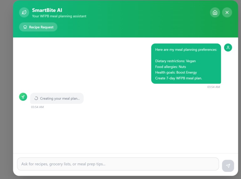 SmartBite – screenshot 2