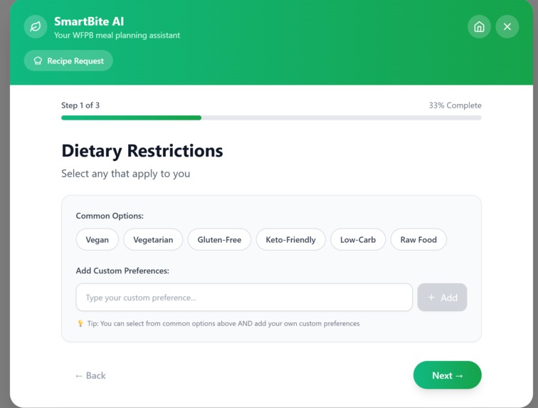 SmartBite – screenshot 3