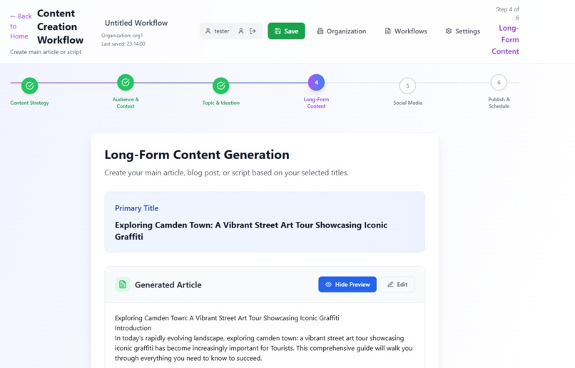 Content Generator – AI-powered cross-platform publishing – screenshot 6