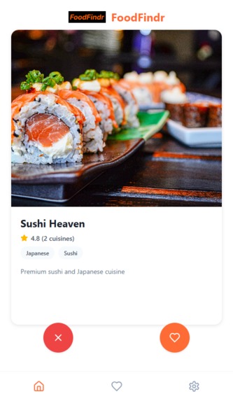 FoodFindr – screenshot 2