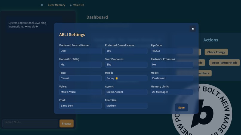 AELI-Adaptive Executive-Life Interface – screenshot 2
