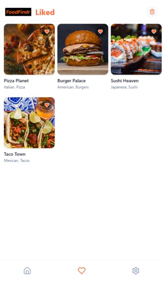 FoodFindr – screenshot 3