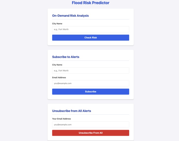Flood Risk Predictor – screenshot 1