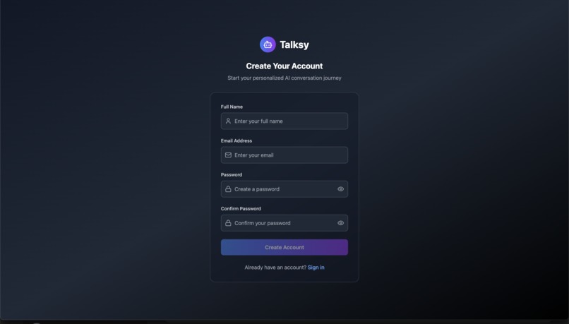 Talksy- An AI therapist – screenshot 4