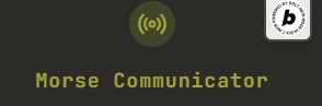 Morse comunicator – screenshot 1