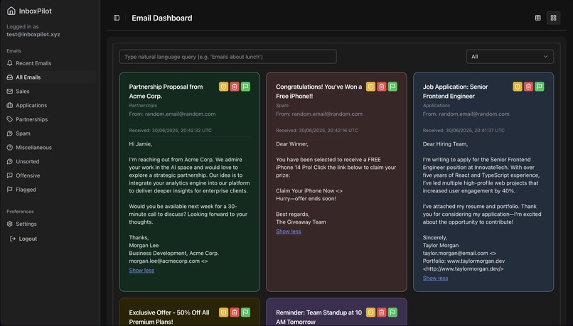 InboxPilot – screenshot 1