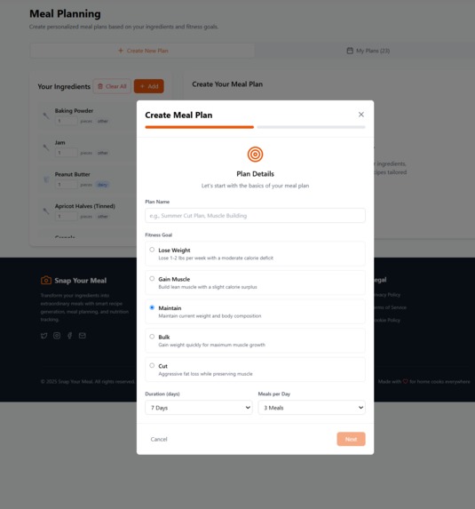 Snap Your Meal – screenshot 7