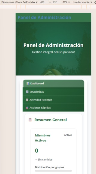 WEB SCOUT MANAGER SYSTEM – screenshot 2