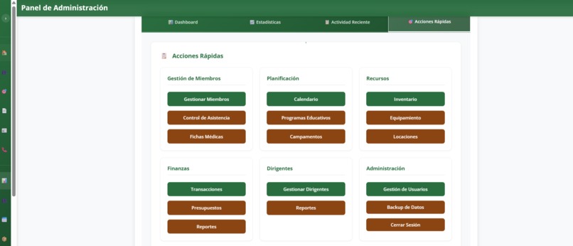 WEB SCOUT MANAGER SYSTEM – screenshot 2