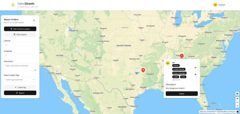 SafestStreets – screenshot 4