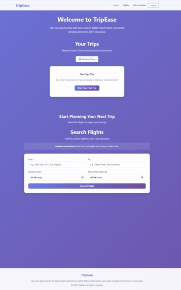 TripEase  – screenshot 1