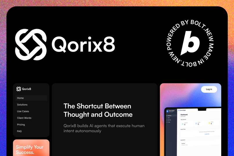 Qorix8 - Real work agents – screenshot 1