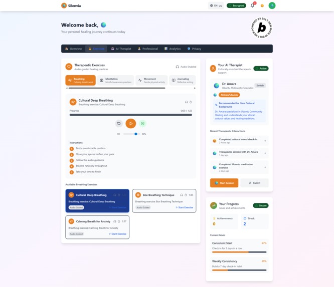 Silenvia AI Therapy Companion – screenshot 5