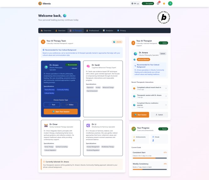 Silenvia AI Therapy Companion – screenshot 6