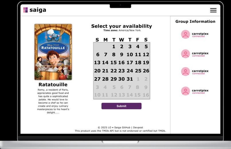 Saiga - Movie Night Scheduler – screenshot 3