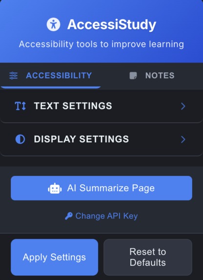 AccessiStudy*** – screenshot 1